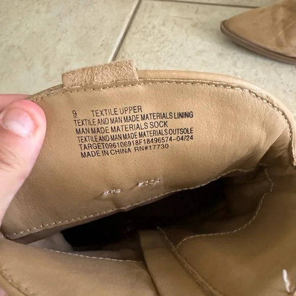 Wild Fable Camel Suede Heeled Boots - Picture 2 of 3